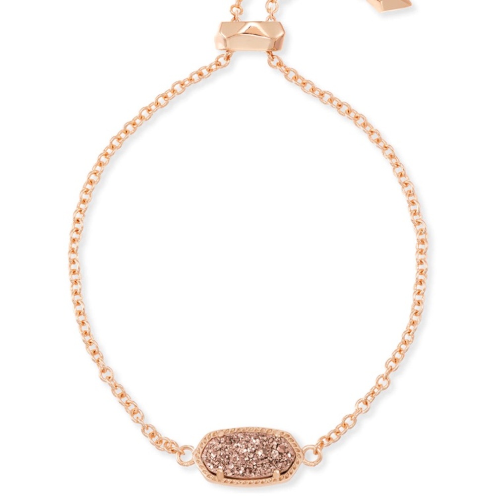 NWOT Kendra Scott Rose Gold Druzy Bracelet